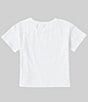 Color:White/Natural - Image 2 - Big Girls 7-16 Short Sleeve Heart T-Shirt