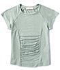 Color:Sage - Image 1 - Big Girls 7-16 Short-Sleeve Raglan T-Shirt