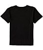Color:Black - Image 2 - Big Girls 7-16 Short Sleeve Smiley Face Graphic T-Shirt