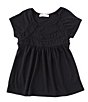 Color:Black - Image 1 - Big Girls 7-16 Short Sleeve Tunic Tee