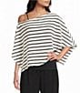 Moa Moa Crochet Knit Asymmetrical Poncho - Image 1