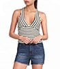 Moa Moa Halter Cropped Top - Image 1