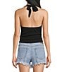 Moa Moa Halter Solid Crop Top - Image 2