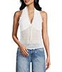 Moa Moa Halter V-Neck Bow Front Top - Image 1