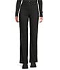 Moa Moa High Rise Flair Pants, Color:Black - Image 1