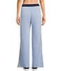 Moa Moa Low Rise Wide Leg Pants, Color:Light Blue/Navy/Off White - Image 2