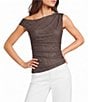 Moa Moa Mesh Polka Dot Asymmetrical Top - Image 1
