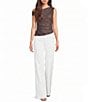 Moa Moa Mesh Polka Dot Asymmetrical Top - Image 3