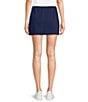 Moa Moa Mid Rise Solid Pull-On A-Line Mini Skort - Image 2