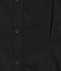 Moa Moa Point Collar Short Sleeve Button Front Cinched Top - Image 4