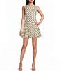 Moa Moa Polka Dot Mesh Side Tie Dress - Image 4
