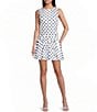 Moa Moa Polka Dot Mesh Side Tie Dress - Image 1