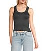 Moa Moa Ribbed Scoop Neck Tank - Image 1