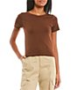 Color:Brown Coco - Image 1 - Seamless Short Sleeve T-Shirt