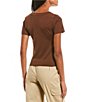 Color:Brown Coco - Image 2 - Seamless Short Sleeve T-Shirt