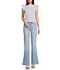 Moa Moa Short Flutter Sleeve Top - Image 3