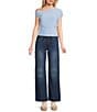 Moa Moa Short Sleeve Asymmetrical Neck Top - Image 3