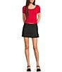 Moa Moa Short Sleeve Scoop Neck Top - Image 3