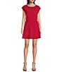 Moa Moa Short Sleeve Shirred Mini Dress - Image 1