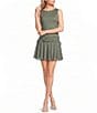 Moa Moa Small Polka Dot Print Mesh Side Tie Dress - Image 1