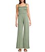 Moa Moa Square Neck Full Length Jumpsuit,Specials : American Fashion Style Bags On Sale