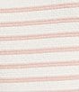 Moa Moa Striped Short Flutter Short Sleeve Crew Neck Top - Image 4