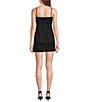 Moa Moa Suede V-Neck Bow Front A-Line Dress - Image 2