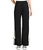 Moa Moa Wide Leg Tie Side Pants, Color:Black - Image 1