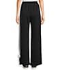 Moa Moa Wide Leg Tie Side Pants, Color:Black - Image 2