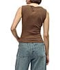 Mod Ref Button Front Sleeveless Knit Top - Image 2