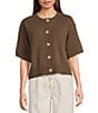 Mod Ref Button Up Half-Sleeve Cardigan - Image 1