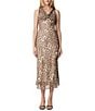 Mod Ref Chiffon Leopard Print Midi Dress - Image 1