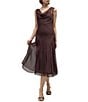 Mod Ref Chiffon Polka Dot Midi Dress - Image 1