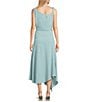 Mod Ref Cowl Neck Sleeveless Cinched Asymmetric Maxi Dress - Image 2