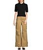 Mod Ref Full Length Pleated Trouser Pants, Color:Khaki - Image 3