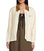 Mod Ref Full Zip Jean Jacket, Color:Cream - Image 1