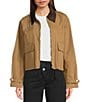 Mod Ref Long Sleeve Jean Jacket, Color:Brown - Image 1
