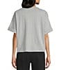 Mod Ref Knit Basic Crew T-Shirt, Color:Grey - Image 2