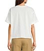 Mod Ref Knit Basic Crew T-Shirt, Color:White - Image 2