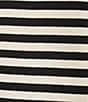 Mod Ref Knit Crew Stripe T-Shirt, Color:Black/White - Image 4