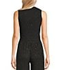 Mod Ref Mod Ref Knit Sparkle Coordinating Tank Top, Color:Black - Image 2