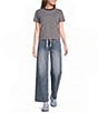Mod Ref Knit Stripe Crew Neck Short Sleeve T-Shirt - Image 3