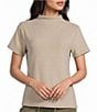 Mod Ref Mock Neck Short Sleeve Top - Image 1