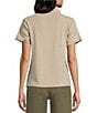 Mod Ref Mock Neck Short Sleeve Top - Image 2