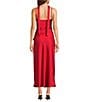 Mod Ref Overlay Scarf Cowl Neck Midi Dress - Image 2