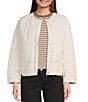 Mod Ref Quilted Bomber Jacket, Color:Cream - Image 1