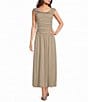 Mod Ref Ruched Mesh Maxi Dress - Image 1