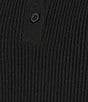 Mod Ref Short Sleeve Collared Top, Color:Black - Image 4