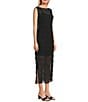 Mod Ref Sleeveless Mesh Maxi Dress, Color:Black - Image 3