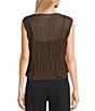 Mod Ref Boat Neck Mesh Top, Color:Brown - Image 2